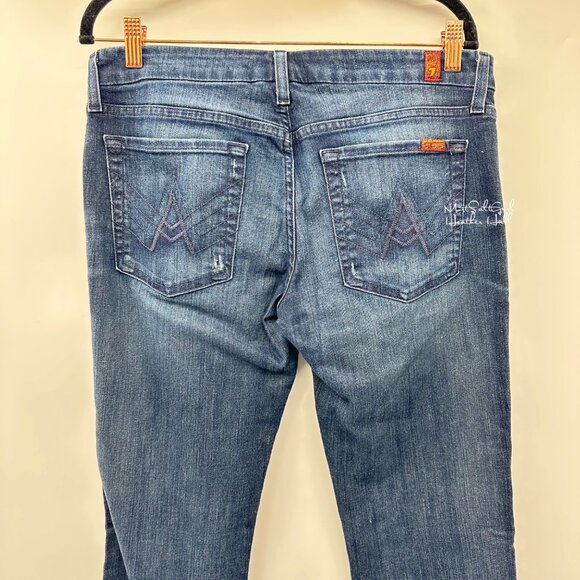 7 For All Mankind A Pocket Bootcut Jeans Size 31 - Picture 3 of 7